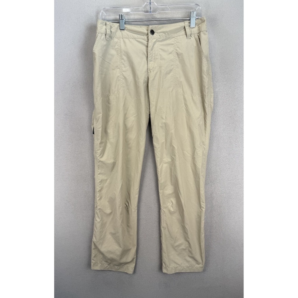 Columbia Women's 6 Beige 100% Nylon Rolled Tabs Lightweight Outdoor Hiking Pants